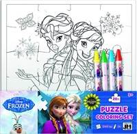 Ledové království omalovánkové puzzle