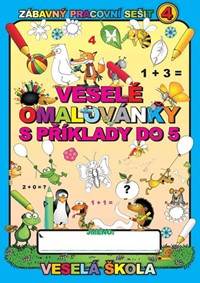 Kniha Veselé omalovánky s příklady do 5