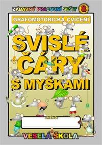 Kniha Svislé čáry s myškami (grafomotorická cvičení)