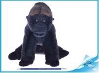 Gorila plyšová NURU 25cm sedící