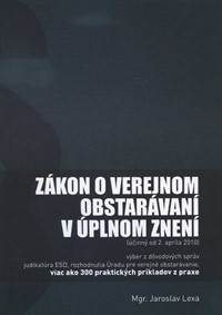 Kniha Zákon o verejnom obstarávaní v úplnom znení