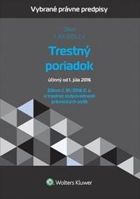 Kniha Trestný poriadok a zákon o trestnej zodpovednosti právnických osôb