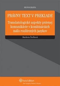 Kniha Právny text v preklade