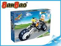 BanBao stavebnice Police policejní motorka zpětný chod 140ks + 1 figurka ToBees