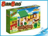 BanBao stavebnice Eco Farm zahrádka se zvířátky 115ks + 1 figurka ToBees