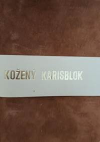 Kožený karisblok A6