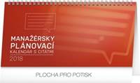 Manažérsky plánovací kalendár s citátmi - stolový kalendár 2018