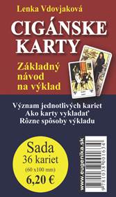 Kniha Cigánské karty SK (sada: karty + brožúrka)