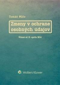 Kniha Zmeny v ochrane osobných údajov