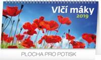 Vlčí máky řádkový 2019- stolní kalendář