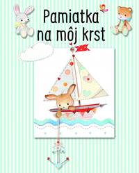 Pamiatka na môj krst - modrá (2. vydanie)