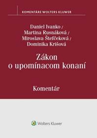 Kniha Zákon o upomínacom konaní