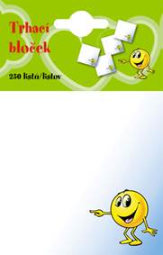 TRHACÍ BLOČEK – smajlík