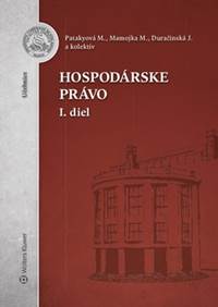 Kniha Hospodárske právo 1.diel