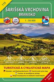 Šarišská vrchovina Branisko 1:50 000 (5.vydanie)