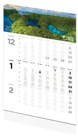 Trojmesačný kalendár Amazing planet 2021