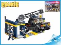 Edukie stavebnice Policejní stanice s autem