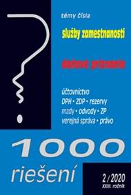 Kniha 1000 riešení Služby zamestnanosti, daňové priznanie