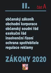 Zákony II část A 2020 – Občanské zákony,