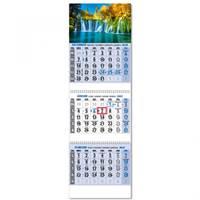 TROJMESAČNÝ KALENDÁR KLASIK 3M MODRÝ 2021