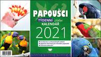 Papoušci týdenní stolní kalendář 2021