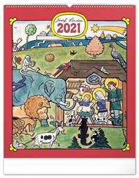 Nástěnný kalendář Josef Lada – Zvířátka 2021