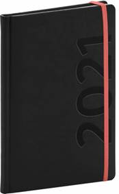 Týdenní diář Avilla 2021, černooranžový