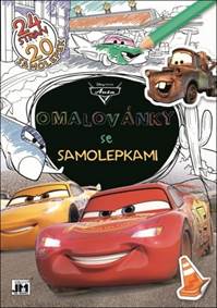 Omalovánky se samolepkami Auta