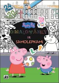 Omalovánky se samolepkami Peppa Pig