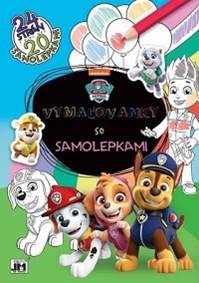 Vymaľovanky so samolepkami - Paw Patrol (A4)