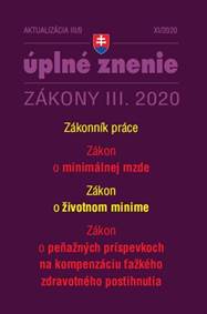 Aktualizácia III/9 2020– Zákonník práce a minimálna mzda