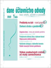 DUO 9/2020 – Zmeny v daniach, účtovníctve a odpisovaní ako dôsledok pandémie