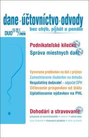 DUO 11-12/2020  – Zmeny v daniach, účtovníctve a podnikaní
