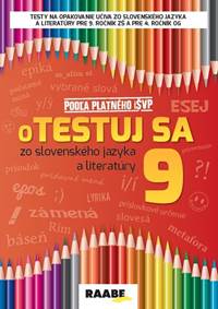 Kniha Otestuj sa zo slovenského jazyka a literatúry 9