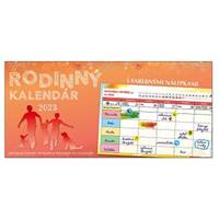 Rodinný kalendár 2023 - stolový týždenný kalendár s farebnými nálepkami