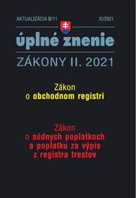 Kniha Aktualizácia II/11 2021 Obchodný register
