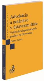Kniha Advokácia a notárstvo v ústavnom štáte