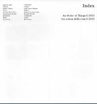 Index. An Order of Things I/2013