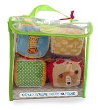 Knižka a plyšové kocky na hranie Zvieratá z divočiny