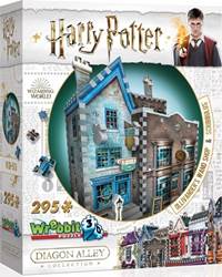3D puzzle Harry Potter Obchod s hůlkami pana Olivandera a Scribbulus