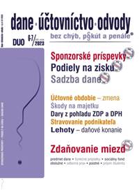 DUO 6-7/2023 – Dane, účtovníctvo, odvody bez chýb, pokút a penále