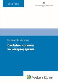 Kniha Osobitné konania vo verejnej správe