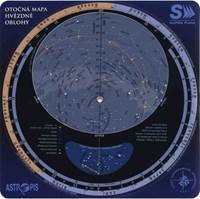 Otočná mapa hvězdné oblohy