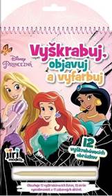 Kniha Vyškrabávacie vymaľovanky/ Princezné