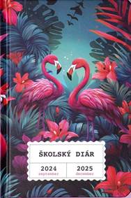 Školský diár Plameniaky (september 2024 – december 2025), 9,8 × 14,5 cm
