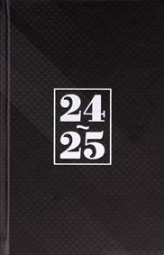 18-mesačný diár Petito – Čierny 2024/2025, 11 × 17 cm