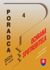 Kniha Poradca 4/2025 – Zákon o ochrane spotrebiteľa – nový zákon s komentárom