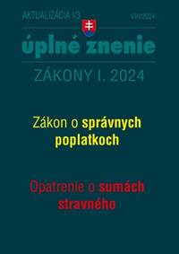 Kniha Aktualizácia I/3 2024 – daňové a účtovné zákony