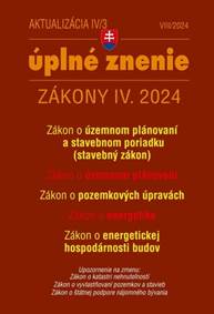 Kniha Aktualizácia IV/3 2024 – Stavebný zákon