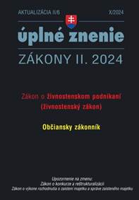 Kniha Aktualizácia II/6 2024 – Živnostenské podnikanie